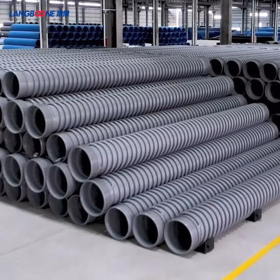 SDR 17 HDPE Culvert Corrugated Pipesn16 Krah PE Drainage Structural Wall Pipe