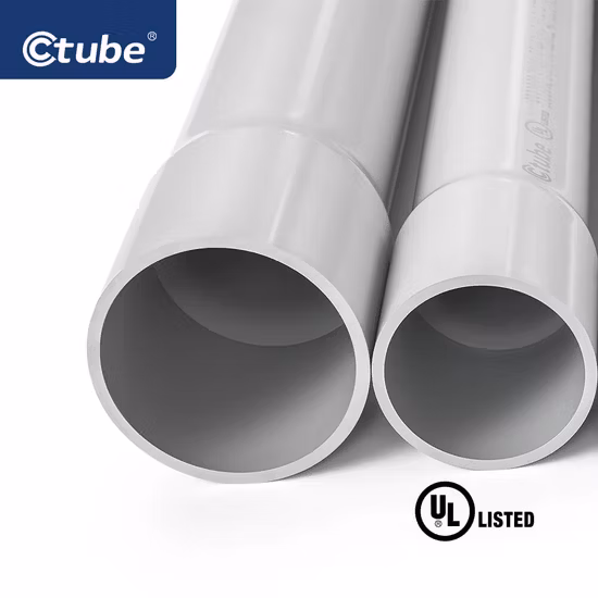 UL651 List 4 Inch Schedule 40 PVC Electrical Conduit Pipe