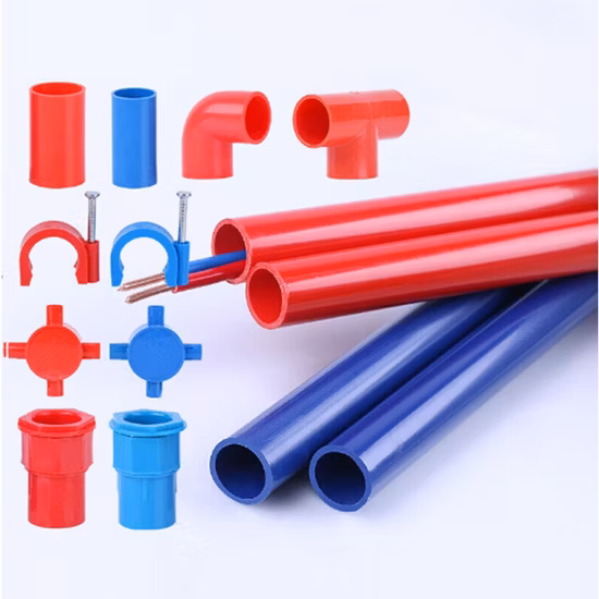 Nonmetallic Electrical V0 Fire Retardant PVC Tubing Conduit Pipe for Wiring Cable