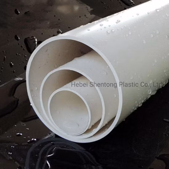 4 Inch PVC Plastic Water Pipe for Underground Water Supply Plastic Tube PVC O Pipe