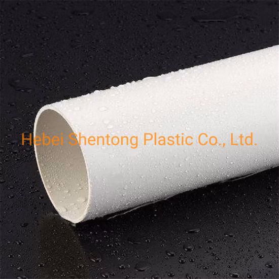 4 Inch PVC Plastic Water Pipe for Underground Water Supply Plastic Tube PVC O Pipe