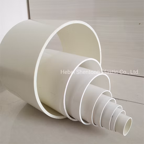 4 Inch PVC Plastic Water Pipe for Underground Water Supply Plastic Tube PVC O Pipe