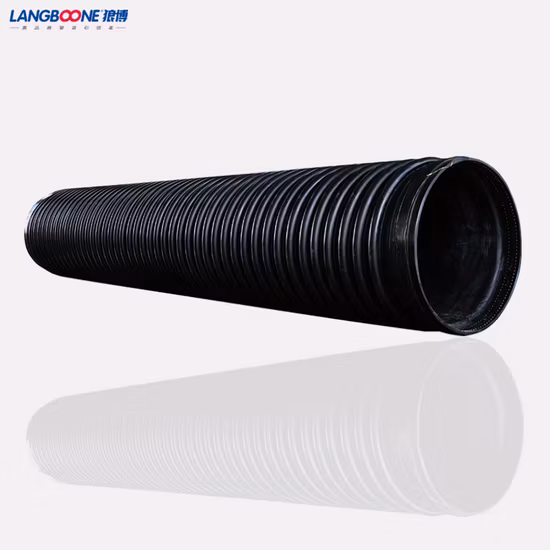 HDPE Krah Pipe and Fitting Corrugated Structure Wall Winding Pipe for Municipal
