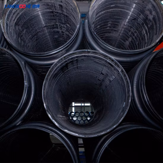 SDR12.5 HDPE Krah Pipe Anti-Detach Locking Structure Wall Winding Drainage Pipe