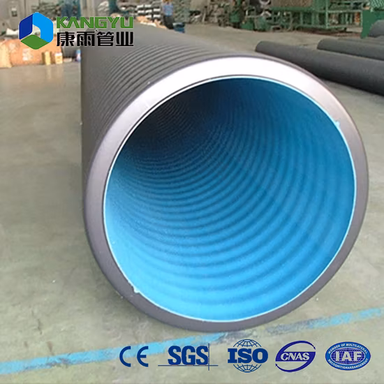 Plastic Double Wall Corrugated HDPE Pipe Sewage Spiral Pipe for Drainage System