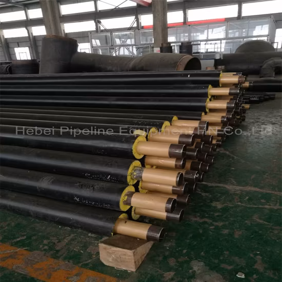 Underground Thermal Insulation Steel Pipe Withpolyurethane Foam and HDPE Jacket for Chilled Water Gas Oil Project